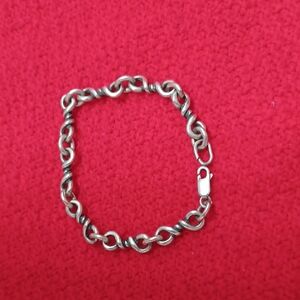 Stylish Silver-Tone Chain Bracelet